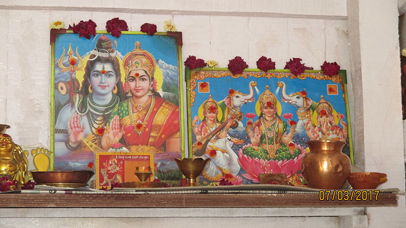 Shiva, Parvathi und Ganesha