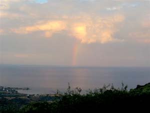 Regenbogen �ber dem Meer